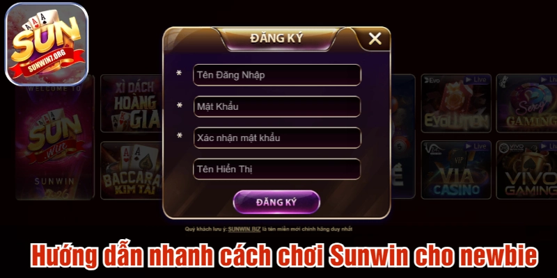Hướng dẫn nhanh cách chơi Sunwin cho newbie