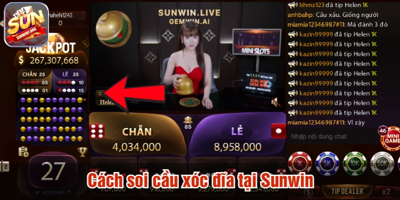 Cách soi cầu xóc đĩa tại Sunwin